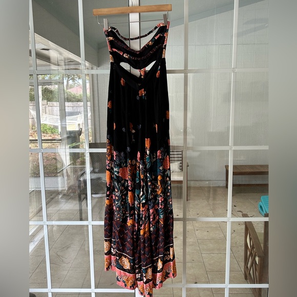 Free people Bali birds of paradise black jumpsuit - Picture 4 of 16